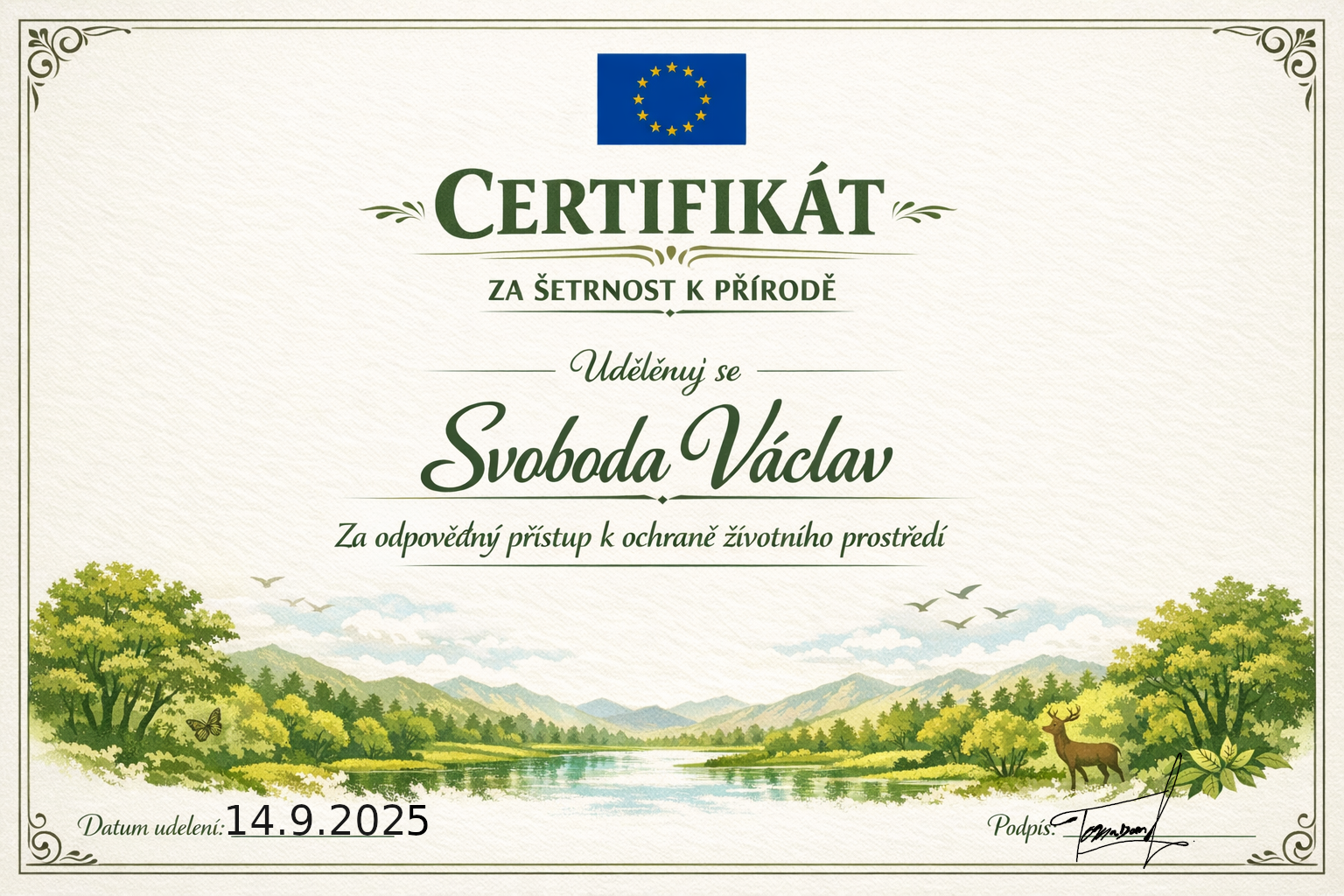 certifikát_šetrnost k přírodě